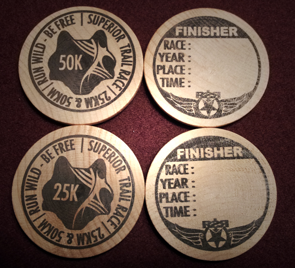Superior Spring Trail Races Finishers Medallion